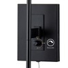 C Cattleya 1-Light Black Finish Fabric Shade Indoor Wall Light Hardwired Plug-in with ON-OFF switch - 4 of 4