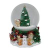 Northlight Musical and Animated Santa on Sleigh Rotating Christmas Snow Globe - 6.5" - 2 of 3
