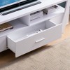 60" Wood Contemporary TV Stand with Four Shelves and One Drawer for Living Room and Bedroom - 2 of 4