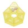 Unique Bargains 7 Grid Polygonal Pill Case 1 Pc - 2 of 4
