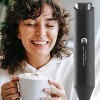 Powerful Milk Frother Wand, Mini Handheld Stainless Steel Whisk, Battery-Powered, Suitable For Coffee, Lattes, Cappuccinos - 4 of 4