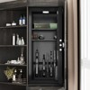 FUFU&GAGA Corner Storage Cabinet with Built-in Safe,Steel Security Box with Key Lock,Organizer for Valuables/Armed Equipment,Home/Office Protection - 4 of 4
