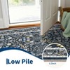 Garvee Floral Print Area Rugs for Living Room Bedroom Soft Washable Non-Slip Stain Resistant Carpet - 4 of 4