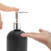 Unique Bargains Reusable Cylinder Frosted Soap Dispenser 1 Pc - 3 of 4