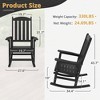 Arceso Outdoor Rocking Chairs Set, 1 Chairs & 1 Table HDPS Poly Rocking Chair, All Weather Resistant, Heavy Duty Rocker Chair For Patio, Lawn, Garden - 4 of 4