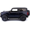 2021 Ford Bronco Wildtrak Dark Blue Metallic with Dark Gray Top "Special Edition" 1/18 Diecast Model Car by Maisto - 4 of 4