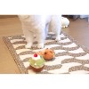 Zarkea™ Modern Wavy Geometric Rug, Washable Indoor Outdoor,Pet-Proof Anti-Scratch,Brown - 2 of 4