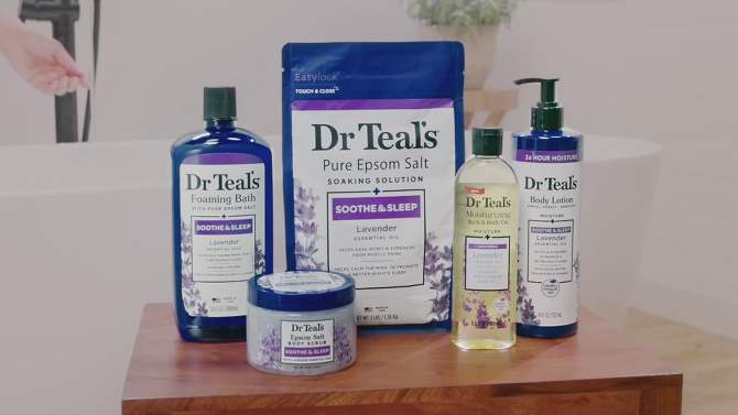 Dr Teal&#39;s Soothing Lavender Moisturizing Bath &#38; Body Oil - 8.8 fl oz, 2 of 13, play video