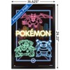 Trends International Pokémon - Neon Group Framed Wall Poster Prints - 3 of 4