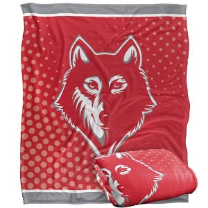 Newberry College Logo Dots Silky Touch Blanket White 50x60 - 1 of 4