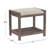 18.5" Amelia Backless Wood Vanity Stool - Hillsdale Furniture - 3 of 4