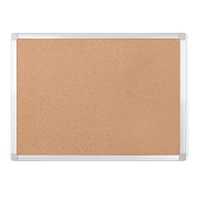MasterVision Earth Cork Bulletin Board 24 Inches x 36 Inches Aluminum Frame