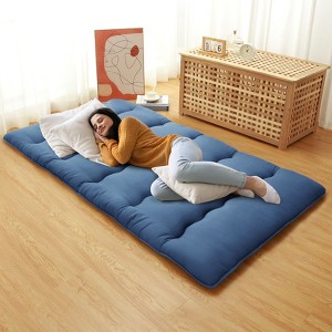 Solid Floor Futon Mattress, 3-Inch Roll-Up Japanese Futon Mattress Floor Sleeping Mat for Adults, Dorm, Apartment, Bedroom, Living Room - 1 of 4