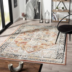 Luxe Weavers Moroccan Floral Vintage Indoor Area Rug - 1 of 4