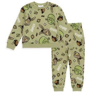 DreamWorks Shrek Fleece Sweatshirt and Jogger Pants Outfit Set Toddler - 1 of 4