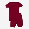 Leveret Matching Family Pajamas – Solid Maroon – 100% Cotton – Customizable for Personalization - 2 of 4