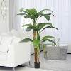 Artificial Fiddle Leaf Fig Tree 5FT, Tall Fake Plants for Indoor Outdoor Decor, Fake Fig Leaf Tree with Pot for Home Office Living Room Decor - 4 of 4