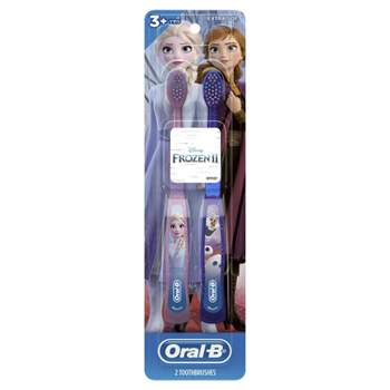 Oral-B Kids' Toothbrush featuring Disney's Frozen II Soft Bristles for Children and Toddlers 3+ - 2ct - Soft