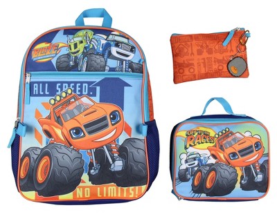 Blaze And The Monster Machines Backpack Set Lunch Box Pencil Case Key Chain Multicoloured Target