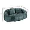 CAVINAS Chenille Bean Bag Chair for Adults and Kids,Oversized Lazy Sofa Chair with High-Density Foam,Modern Lounge Chair for Living Room - 3 of 4