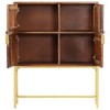 vidaXL Cabinet Freestanding Accent Storage Cabinet for Living Room Bedroom - 31.5" x 11.8" x 39.4" Solid Acacia Wood - 3 of 4