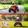12V Kids Ride on Car with Remote Control, Electric Ride on Toy, 4 Wheel Vehicle with Spring Suspension, Battery Display, LED Lights, Music - 4 of 4