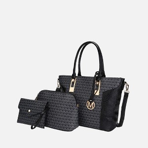 MKF Collection Shonda 3PC Tote with Cosmetic Pouch & Wristlet by Mia K - 1 of 4