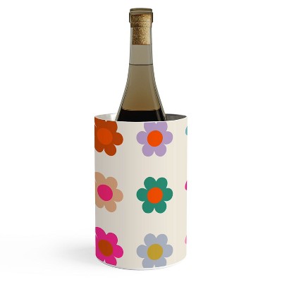 Daily Regina Designs Retro Floral Colorful Print Wine Chiller - Deny Designs