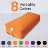Sol Living Yoga Bolster Pillow with Removable Cover Rectangle - 3 of 4