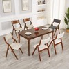 Christopher Knight Home Boris Cherry Wood and Upholstered Fabric Folding Dining Chair（Set of 2） - 4 of 4