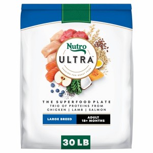Nutro Ultra Superfood Plate Vegetable, Lamb, Chicken and Salmon Flavor Dry Dog Food - 1 of 4