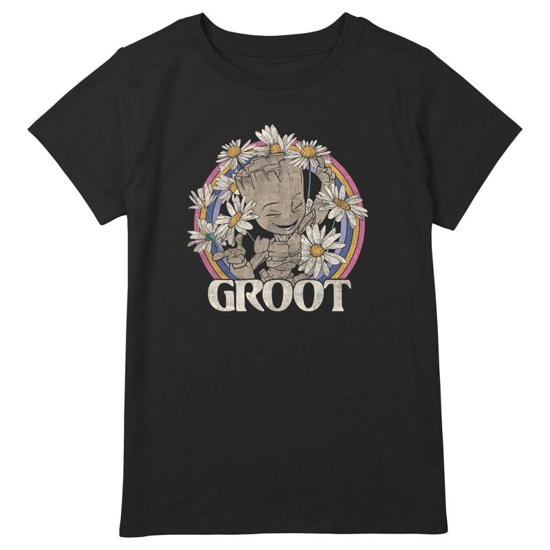 Girl's Guardians of the Galaxy Groot Springtime T-Shirt, 1 of 4