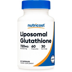 Nutricost Liposomal Glutathione Supplement 60 Capsules, 720 mg Per Serving - Vegan, GMO-Free, 30 Servings - 1 of 4