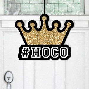 Big Dot of Happiness HOCO Dance - Hanging Porch Homecoming Outdoor Decorations - Front Door Decor - 1 Piece Sign - 1 of 4