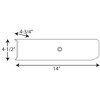 Progress Lighting, White Glass Collection, 2-Light Bath Bracket, Painted White, White Glass, Material: Steel, Finish Color: White - 2 of 2