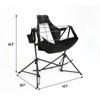 VisioGear Outdoor Portable Chairs, 2PCS Folding Chair with Adjustable backrest, Portable Chair with Carry Bag, Black, 42.1"*28.1"*45.2" - 2 of 4