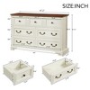 Farmhouse 7 Drawers Dresser for Bedroom, Rustic Chest of Drawers with Natural Texture, Vintage Design - 3 of 4