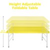 PAGED 4ft Portable Dining Table Simple Folding Camping Dining Table with Fixed Handle for Indoor and Outdoor, Maximum Weight 135KG - 3 of 4