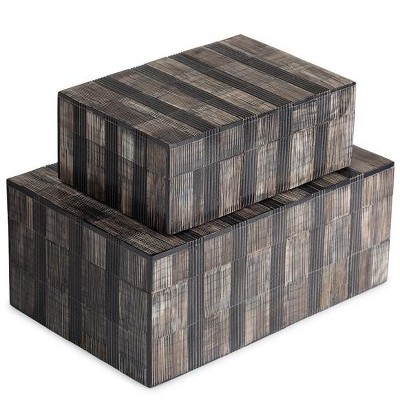 Madison Decorative Boxes, Set of 2