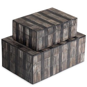 Madison Decorative Boxes, Set of 2 - 1 of 4