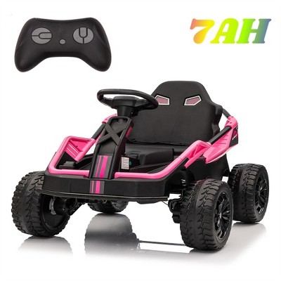 Jojoka 24V Kids Ride-On UTV, 4WD Electric Truck with Remote Control, 4x200W Motors, Metal Frame, 12" Tires, Music, Suspension