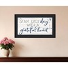HomeRoots Grateful Heart Black Framed Print Wall Art - 2 of 3