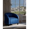 Accent Chair Velvet Club Chair Comfy Armrest Upholstered Barrel Chair with Soft Padded Seat for Living Room Bedroom Study Waiting Room - 3 of 4