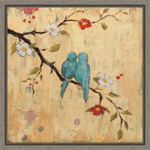 Amanti Art Love Birds II by Katy Frances Framed Canvas Wall Art - 1 of 4