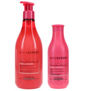 L'Oreal Professionnel Serie Expert Pro Longer Shampoo 16.9 oz & Serie Expert Pro Longer Conditioner 8.45 oz Combo Pack - 1 of 4