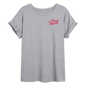 Women's - Toy Story 4 - Pizza Planet Food Order Oversized Graphic T-Shirt - 1 of 4