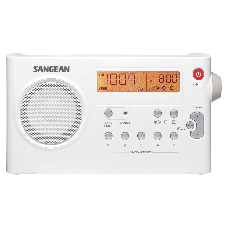 Sangean® PR-D7 Portable AM/FM Rechargeable Compact Digital-Tuning Radio, 2 of 6
