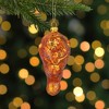 NORTHLIGHT 4.5" Buffalo Chicken Wing Drumette Glass Christmas Ornament - Brown/Orange - 2 of 4