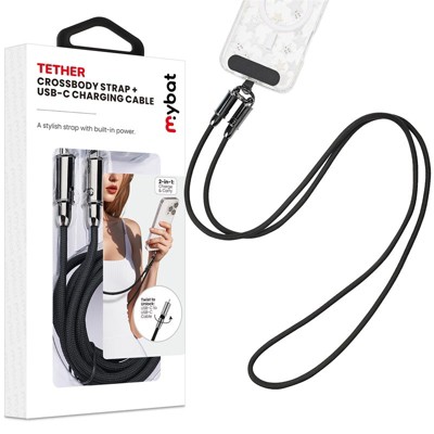 MyBat Tether Crossbody Strap - USB-C Charging Cable