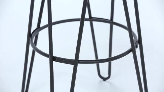 Kendall Metal Barstool with Wood - WyndenHall, 2 of 11, play video